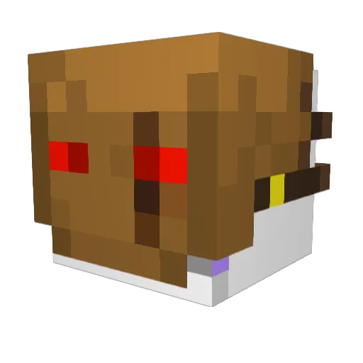 stikerboom Minecraft avatar head, 3D render