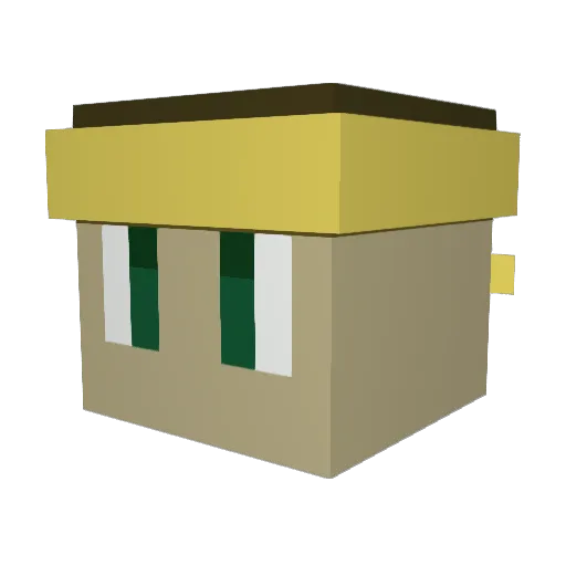 stikybliky Minecraft avatar head, 3D render