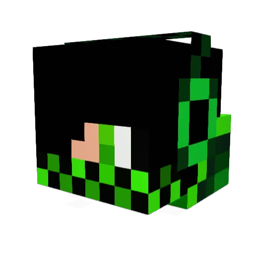 stilipetrov Minecraft avatar head, 3D render