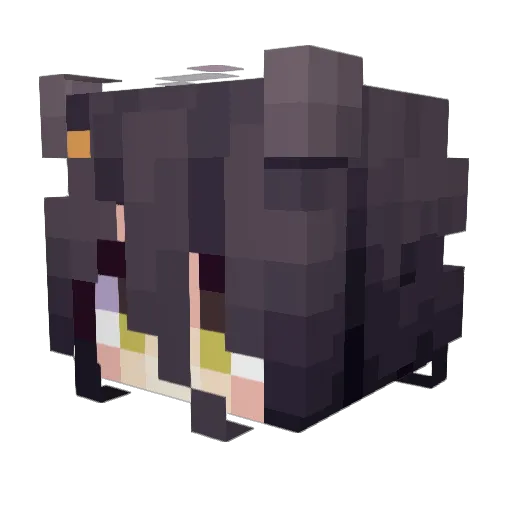 stillalice Minecraft avatar head, 3D render