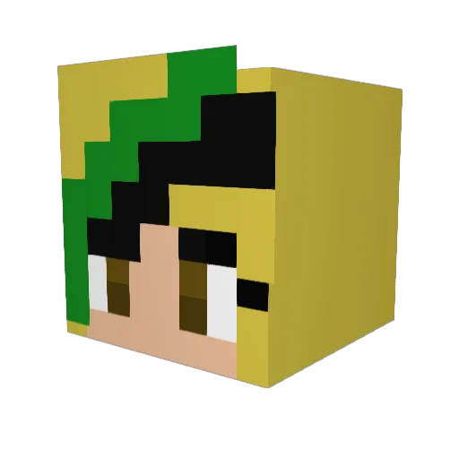 stillme Minecraft avatar head, 3D render