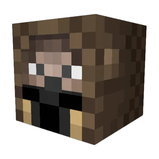 stilz Minecraft avatar head, 3D render