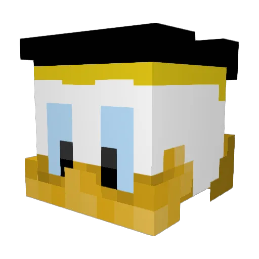 stinemus6 Minecraft avatar head, 3D render