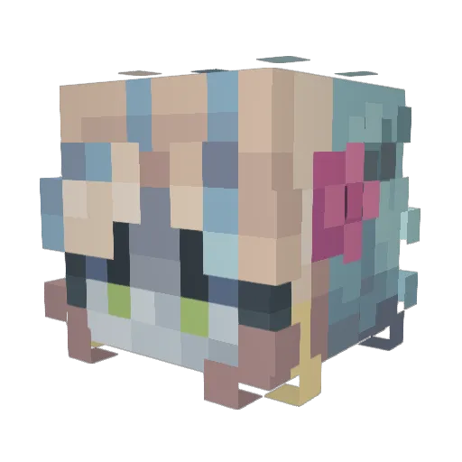 stink_buge Minecraft avatar head, 3D render