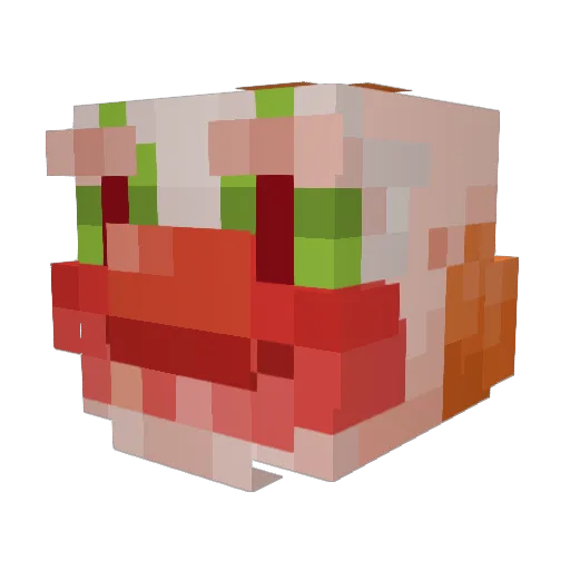 stinkothy Minecraft avatar head, 3D render