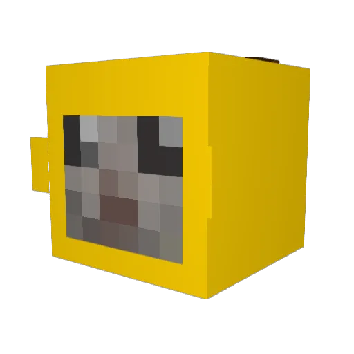 stinkstink6969 Minecraft avatar head, 3D render