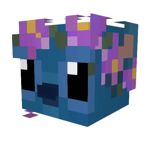 stinkybarbie Minecraft avatar head, 3D render