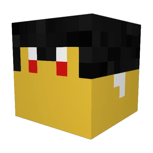 stinkybungho Minecraft avatar head, 3D render