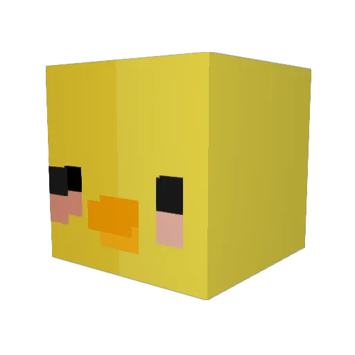 stinkydanielle Minecraft avatar head, 3D render