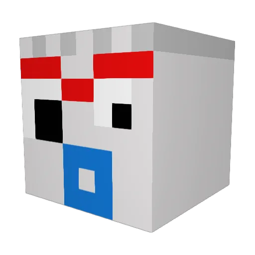 stinkygirlfriend Minecraft avatar head, 3D render