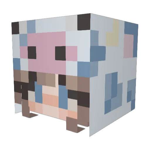 stinkymik Minecraft avatar head, 3D render