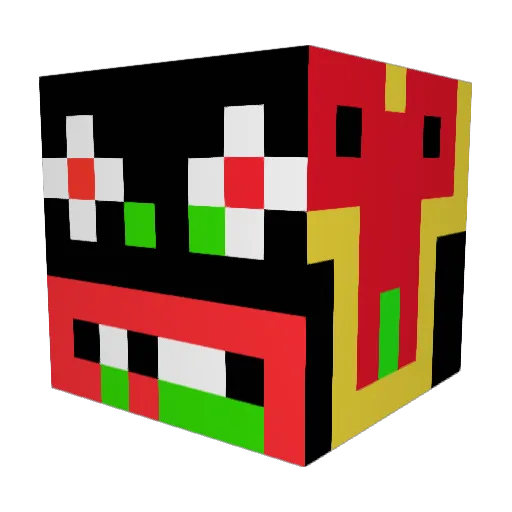 stinkyscallop5 Minecraft avatar head, 3D render