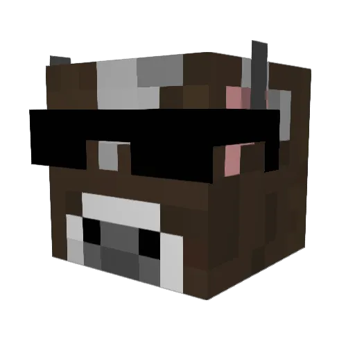stinkyui Minecraft avatar head, 3D render