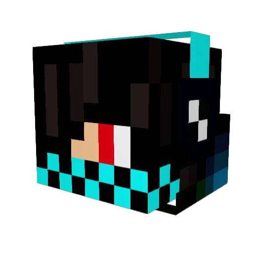 stino70 Minecraft avatar head, 3D render