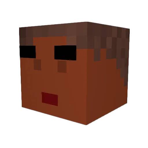stinx1 Minecraft avatar head, 3D render