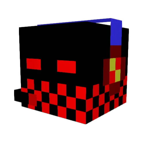 stip15 Minecraft avatar head, 3D render