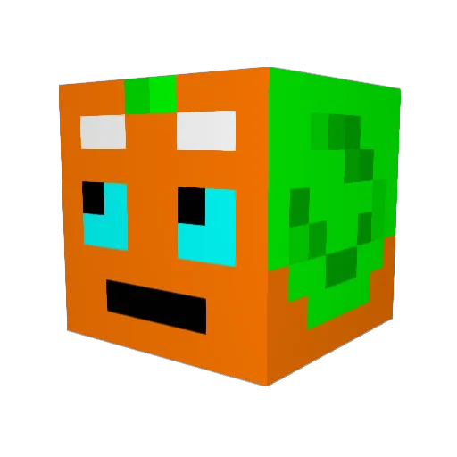 stipoock Minecraft avatar head, 3D render