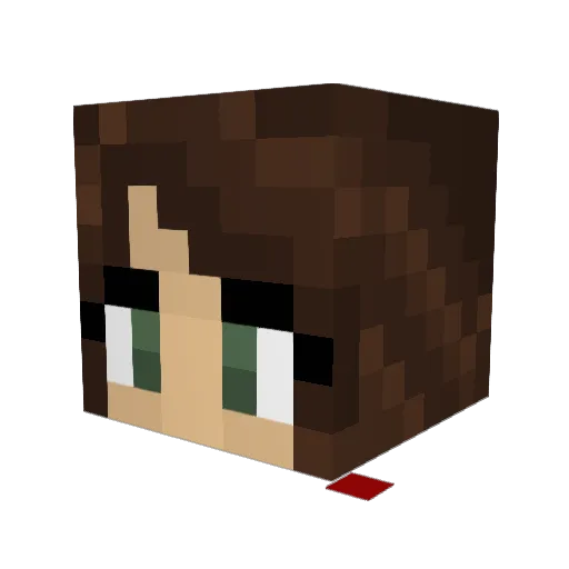 stirr3g Minecraft avatar head, 3D render