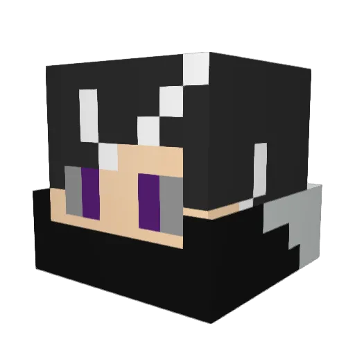 stitchcorruption Minecraft avatar head, 3D render