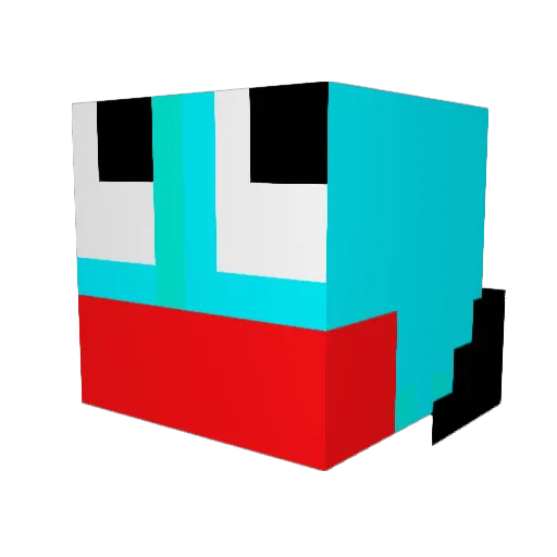 stitso Minecraft avatar head, 3D render