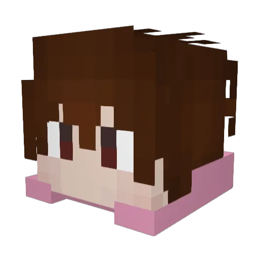 stiye Minecraft avatar head, 3D render