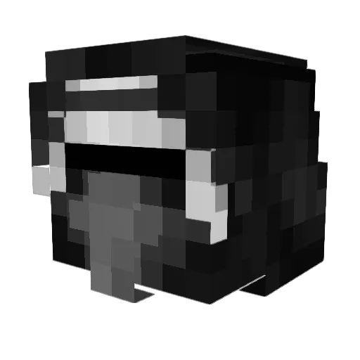 stkMCPVP Minecraft avatar head, 3D render