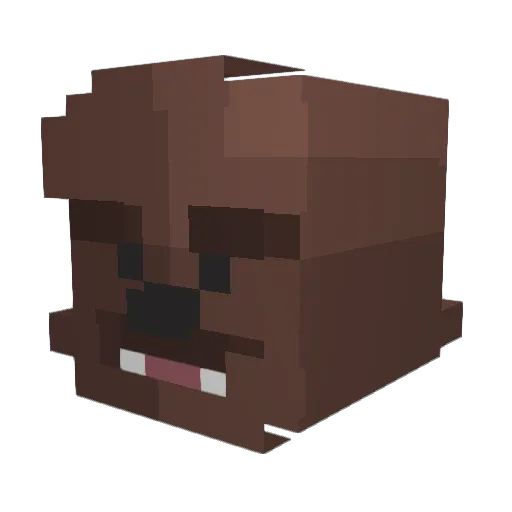 stm_isa Minecraft avatar head, 3D render