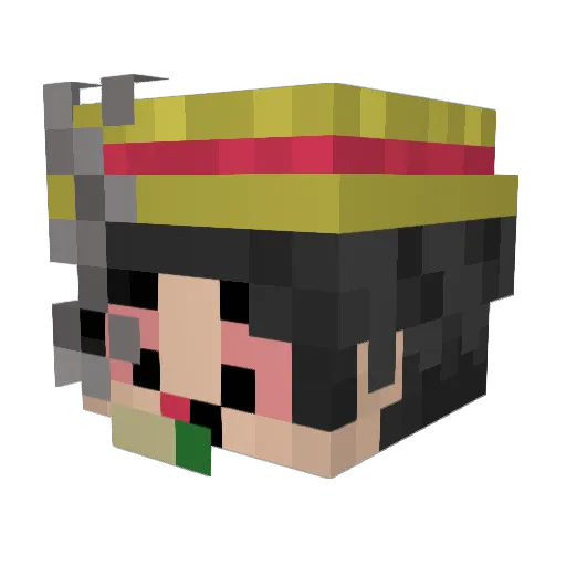 stmyx Minecraft avatar head, 3D render