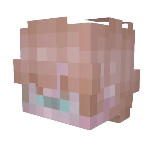 stoatings Minecraft avatar head, 3D render