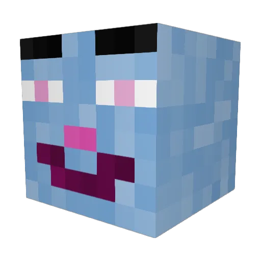 stobeee Minecraft avatar head, 3D render