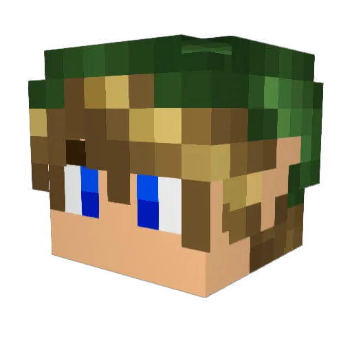 stocho8 Minecraft avatar head, 3D render