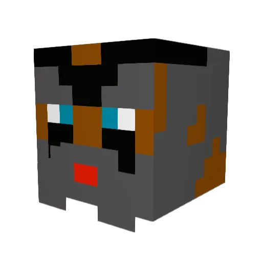 stockman49 Minecraft avatar head, 3D render