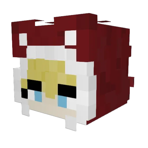 stocznik Minecraft avatar head, 3D render