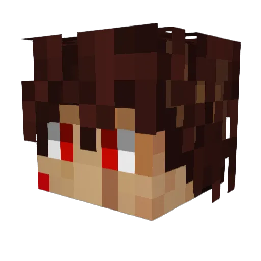 stoffegozu Minecraft avatar head, 3D render