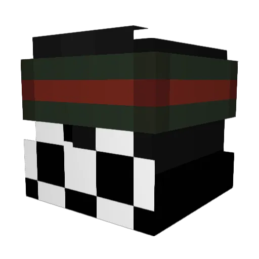 stoleniphonexr Minecraft avatar head, 3D render