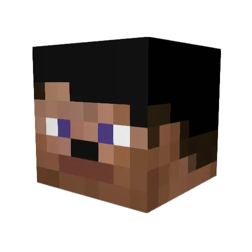 stolpe1 Minecraft avatar head, 3D render