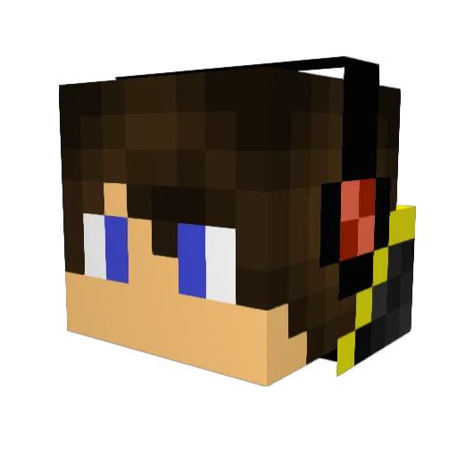 stom787 Minecraft avatar head, 3D render