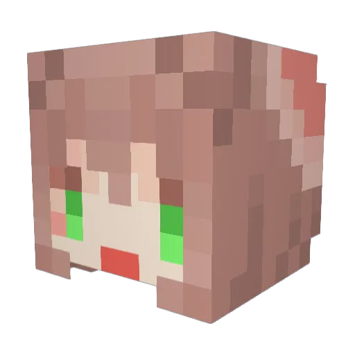stone_tiger Minecraft avatar head, 3D render