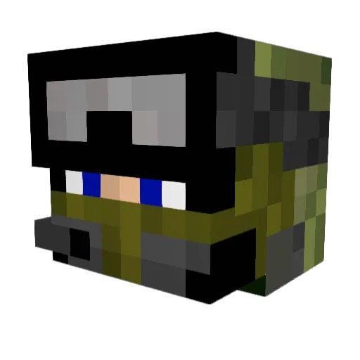 stonesc Minecraft avatar head, 3D render