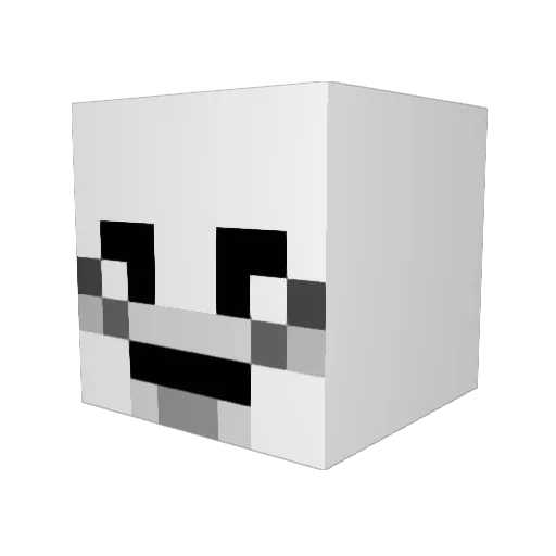 stonetoss Minecraft avatar head, 3D render