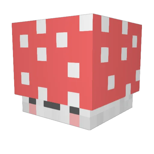 stoopena Minecraft avatar head, 3D render