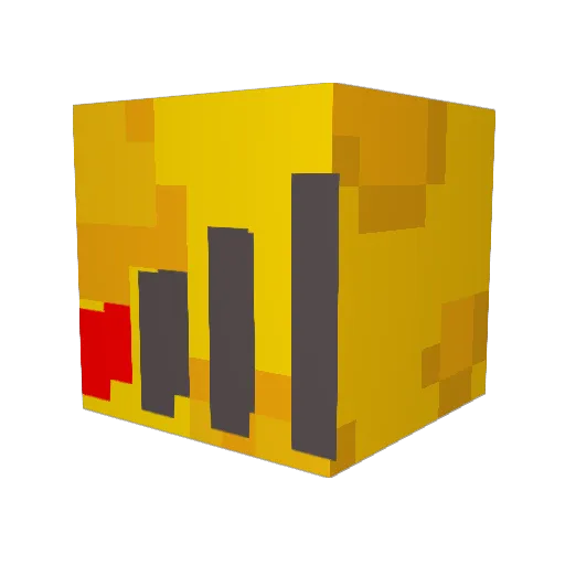 stop_me_boot Minecraft avatar head, 3D render