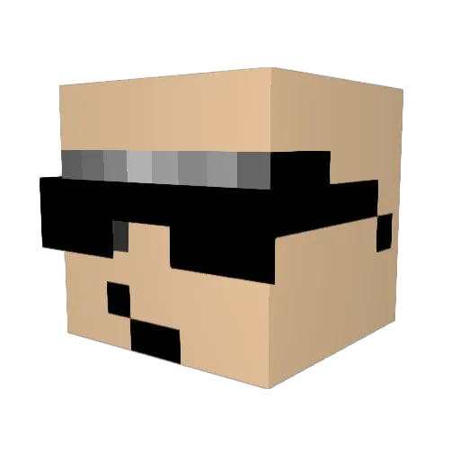 stopicka Minecraft avatar head, 3D render