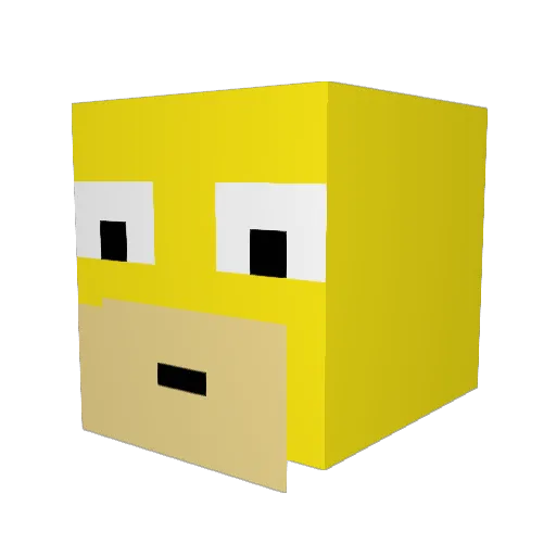 storablehog Minecraft avatar head, 3D render
