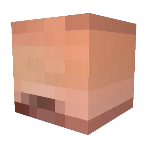 storbs Minecraft avatar head, 3D render