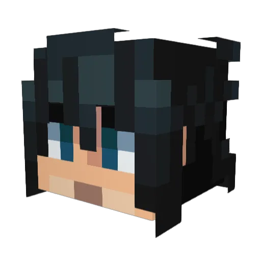 storhund Minecraft avatar head, 3D render