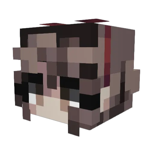 storify Minecraft avatar head, 3D render