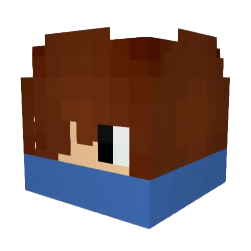 storm77 Minecraft avatar head, 3D render