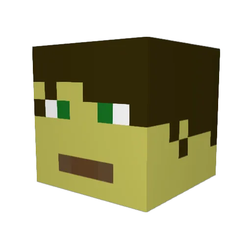 stormclaw123 Minecraft avatar head, 3D render