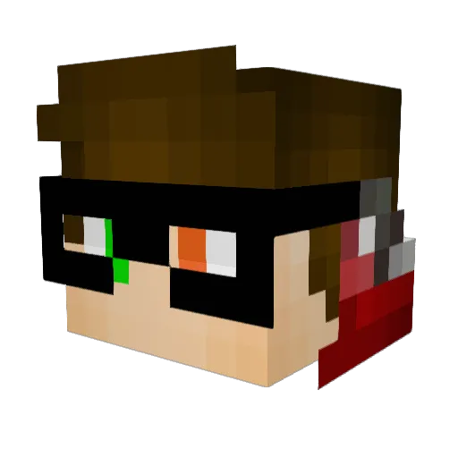 stormdragon138 Minecraft avatar head, 3D render